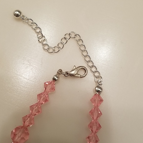 πΊ!HOST PICK!πΊ CRYSTAL PINK NECKLACE & EARRINGS - Picture 4 of 4